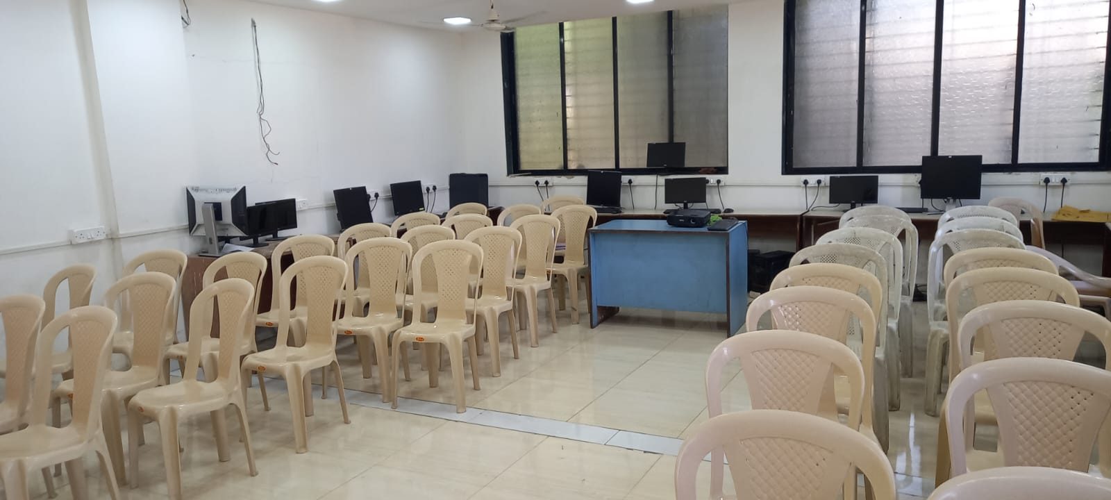 Computer laboratory with desktop workstations at MHWS